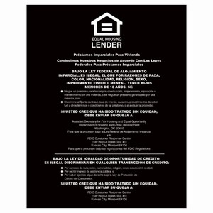 Equal Housing Lender, FDIC Banks - SPANISH - Magnetic